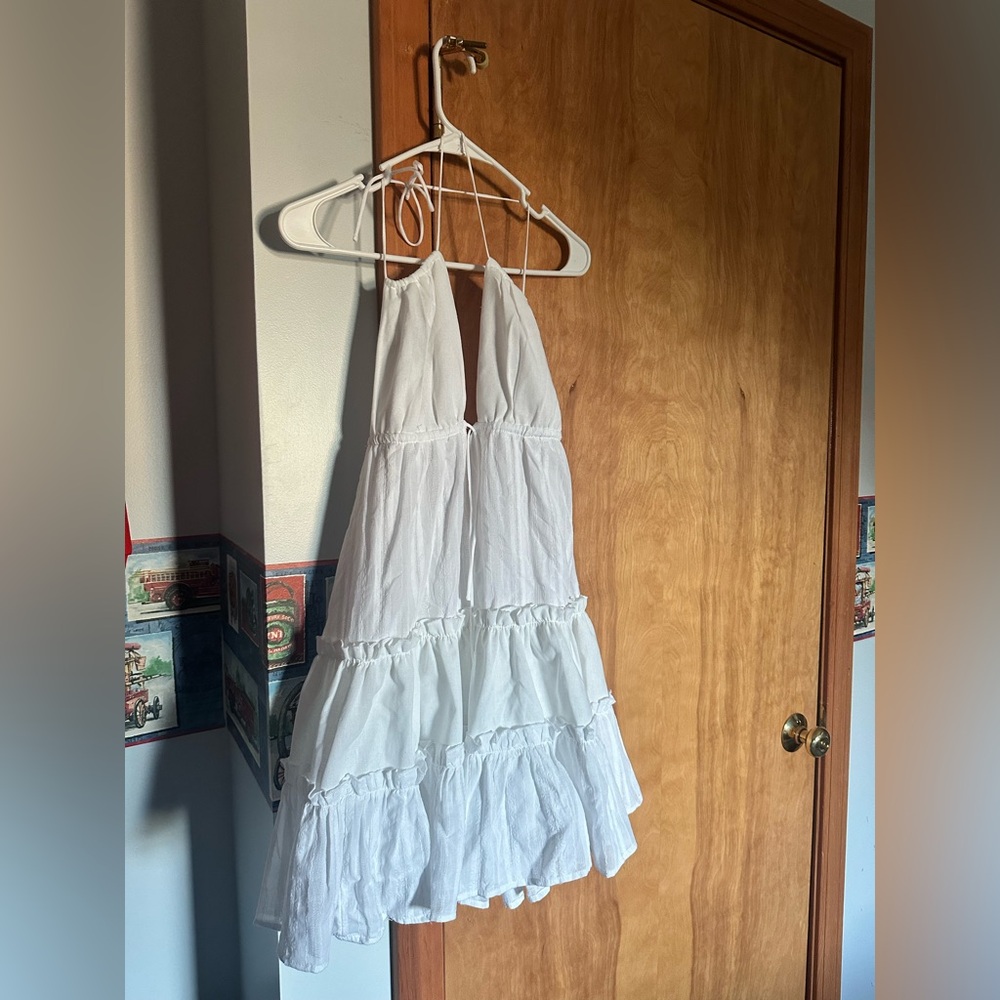 Open back White Sundress